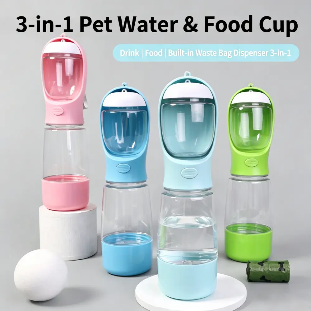 3-in-1 Pet Travel Drinker