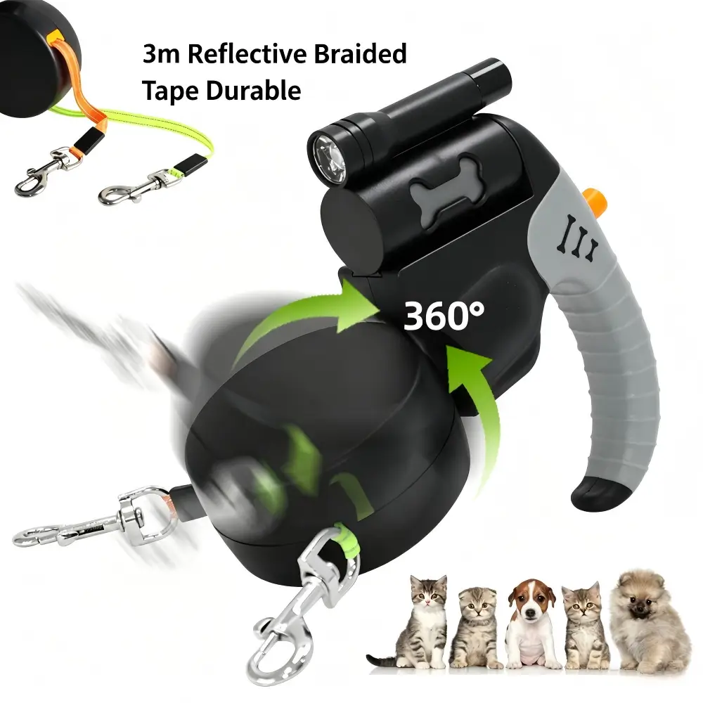 Automatic Double Pet Leash
