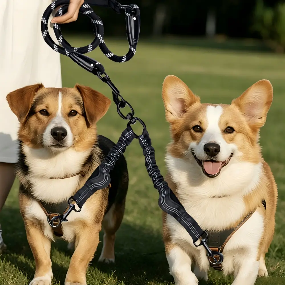 Double Dog Leash for Two Dogs