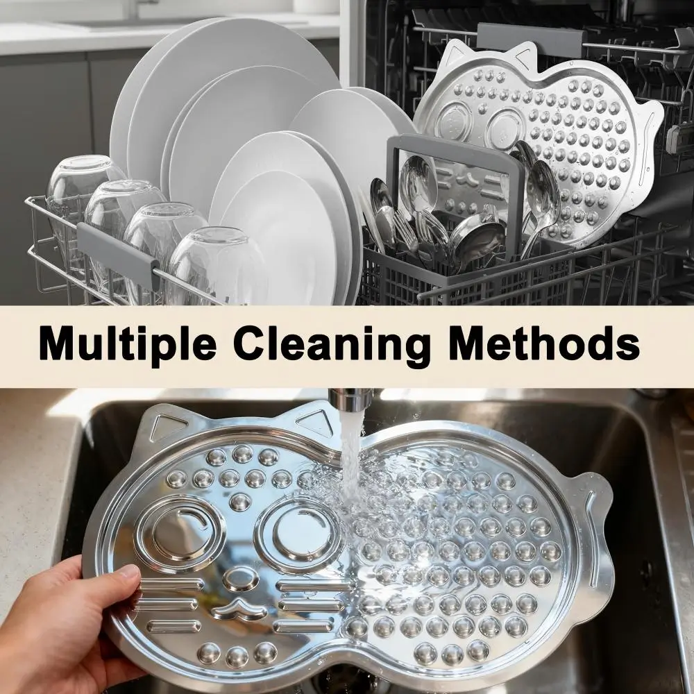 Easy-to-Clean Metal Lick Pad