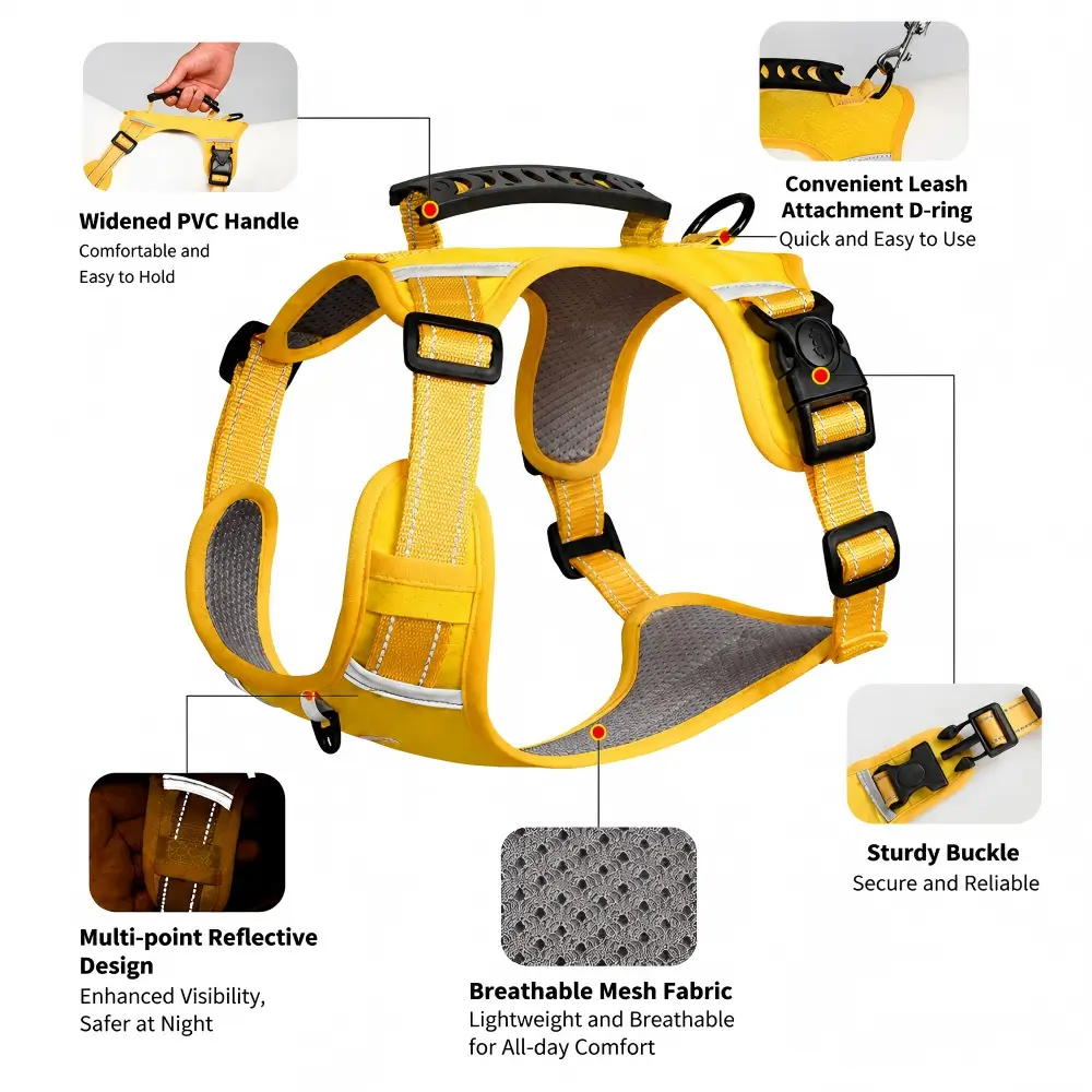 No Pull Dog Harness Reflective Adjustable Vest for Small Medium Dogs - Image 6