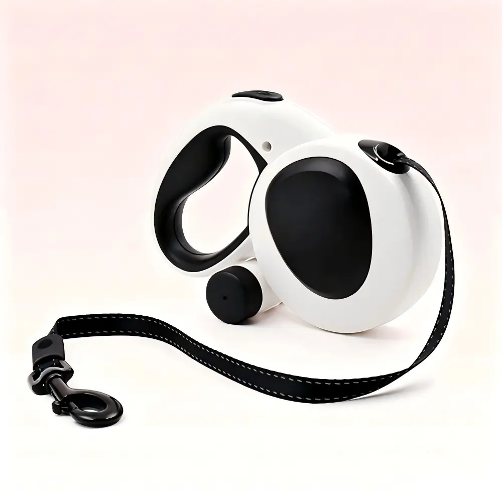 LED Retractable Dog Leash Heavy-Duty Night Walking Lead