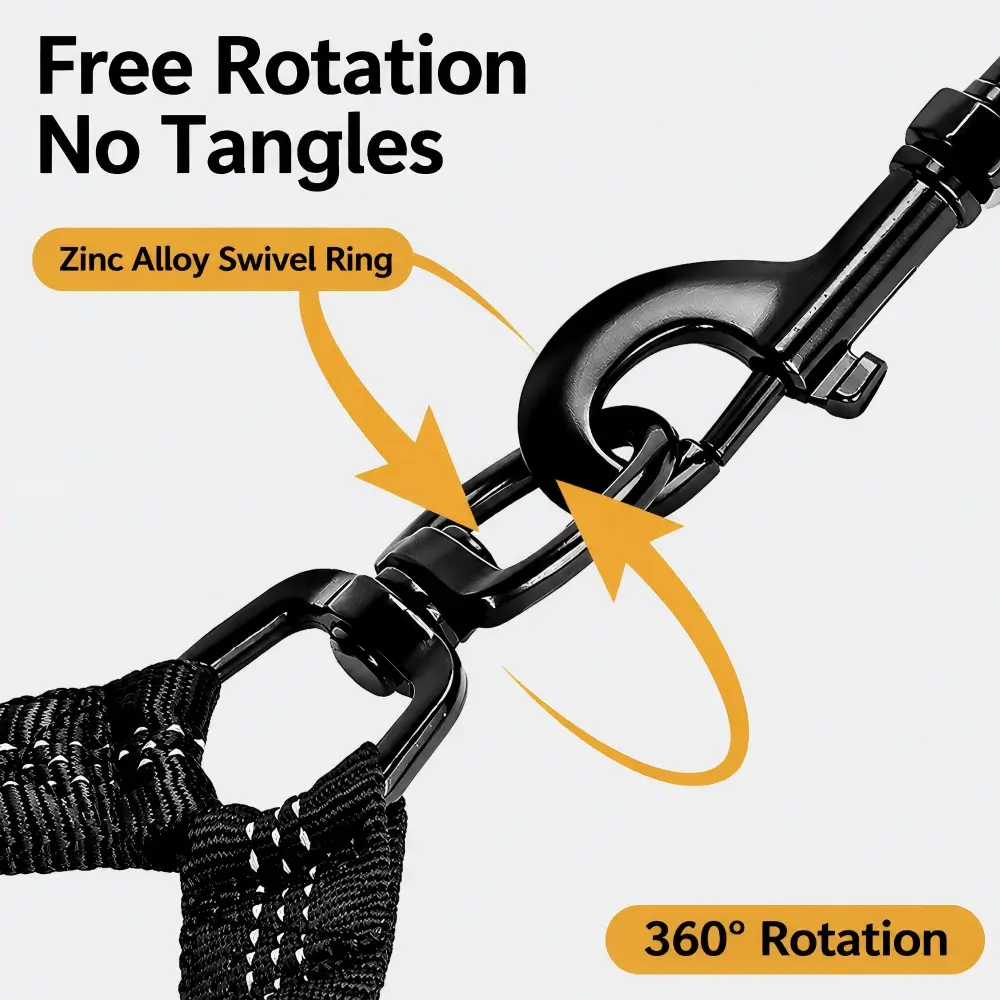 Shock Absorbing Two Dog Leash