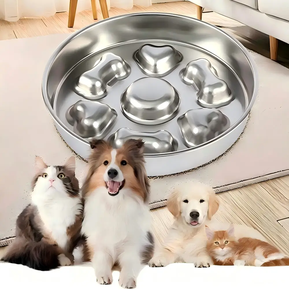 Stainless Steel Slow Feeder Bowls