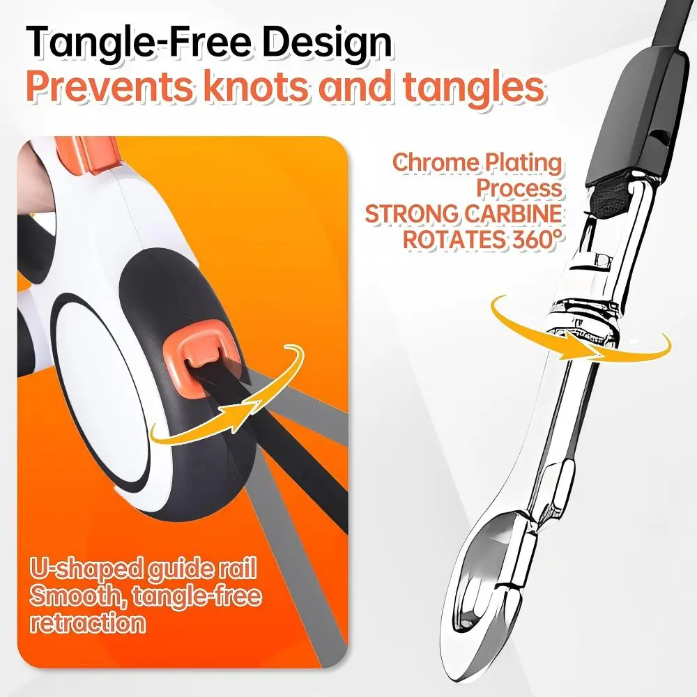Tangle-Free Extendable Dog Lead