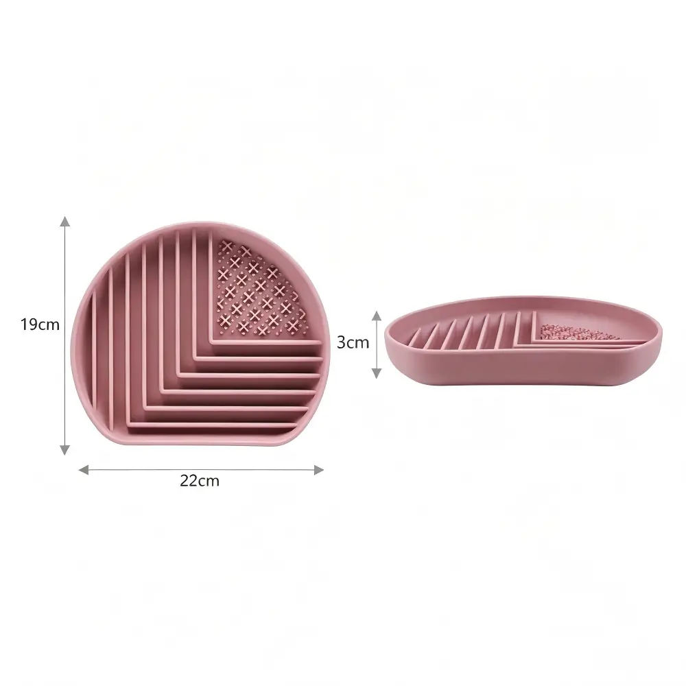 Silicone Semicircle Corner-Fitting Lick Mat and Slow Feeder for Dogs and Cats - Image 4