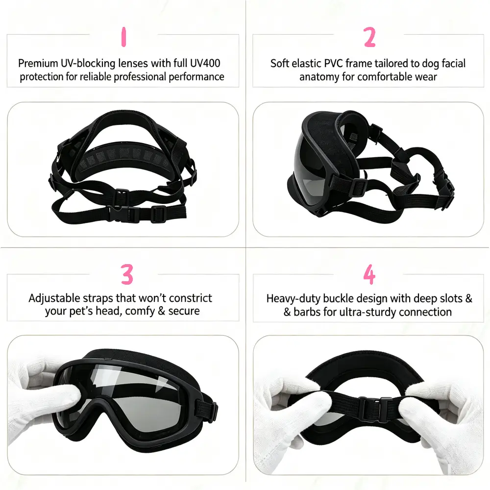 TPU Frame Pet Goggles