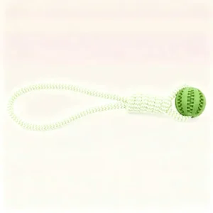 Interactive Dog Treat Dispensing Rope Toy & Tug Chew Ball